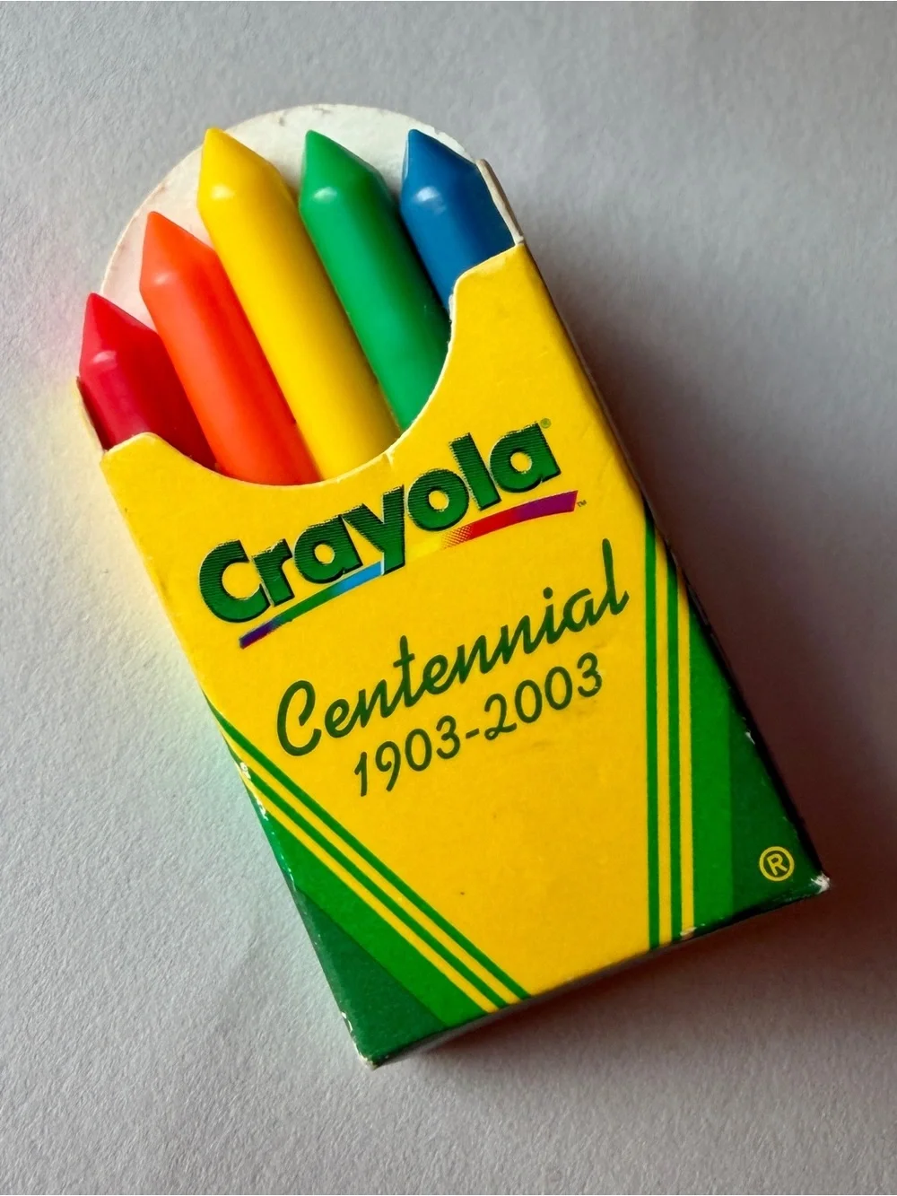 Crayola Centennial Mini Crayon Pack - Red, Orange, Yellow, Green, Blue